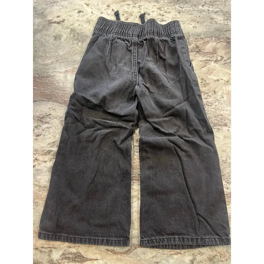 Old Navy Girls Black High Rise Baggy Denim Jeans Size XS